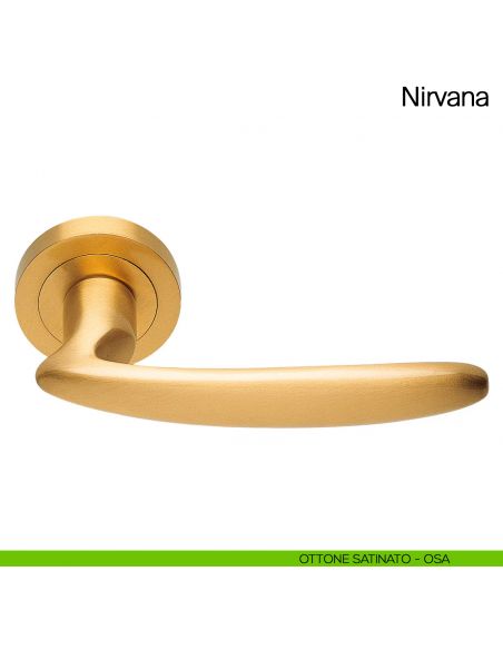 Maniglia per porta Nirvana Manital ottone satinato