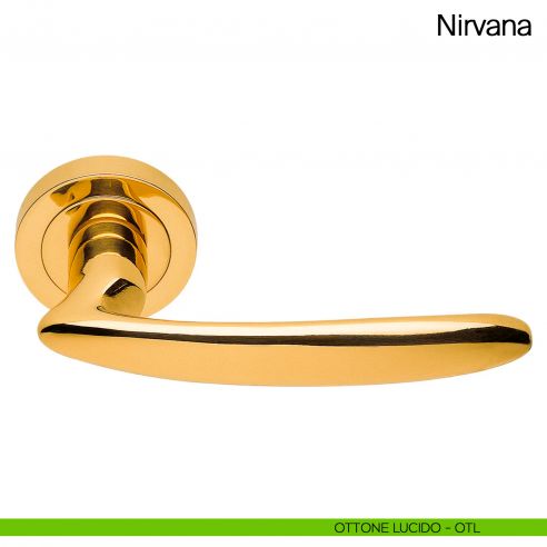 Maniglia per porta Nirvana Manital ottone lucido