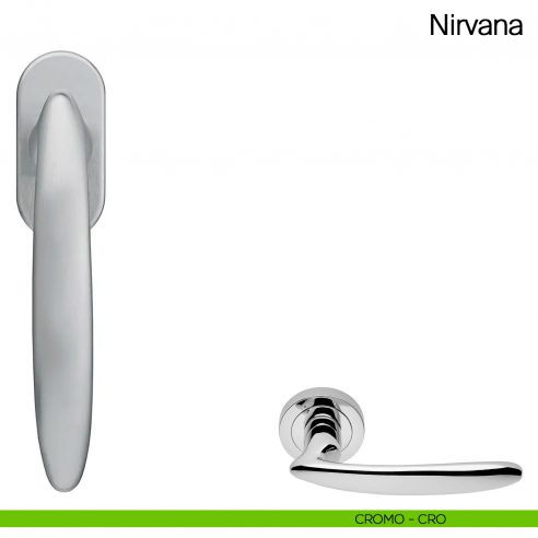 Maniglia martellina DK per finestra Nirvana Manital cromato