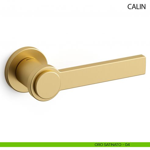 Maniglia per porta Calin Mandelli - oro satinato - 04