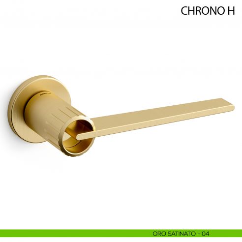 Maniglia per porta Chrono H Mandelli - oro satinato - 04