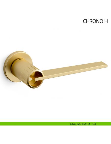 Maniglia per porta Chrono H Mandelli - oro satinato - 04