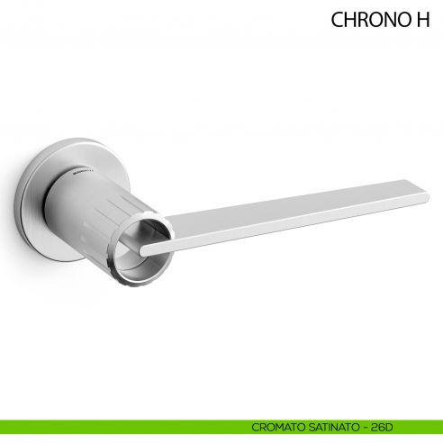 Maniglia per porta Chrono H Mandelli - cromo satinato - 26D
