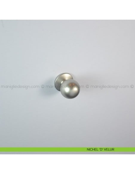 Pomello per mobile Confalonieri LIB0001 nichel 'd' velur