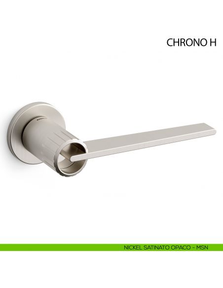 Maniglia per porta Chrono H Mandelli - nickel satinato opaco - MSN