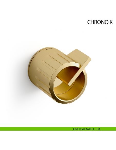 Maniglia per porta Chrono K Mandelli girevole - oro satinato - 04