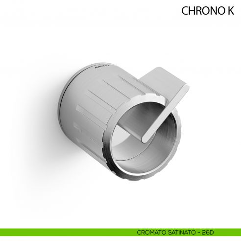 Maniglia per porta Chrono K Mandelli girevole - cromo satinato - 26D