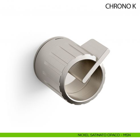 Maniglia per porta Chrono K Mandelli girevole - nickel satinato opaco - MSN