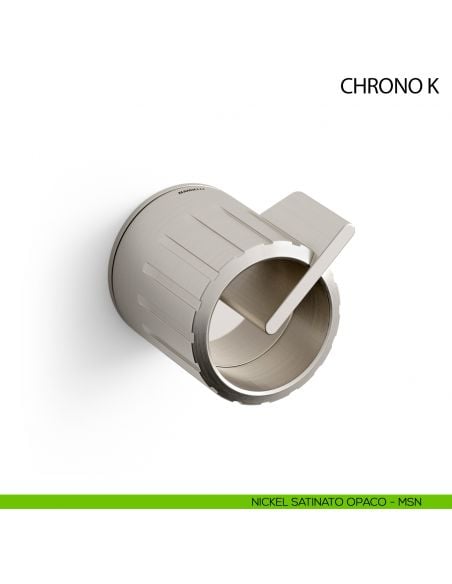 Maniglia per porta Chrono K Mandelli girevole - nickel satinato opaco - MSN