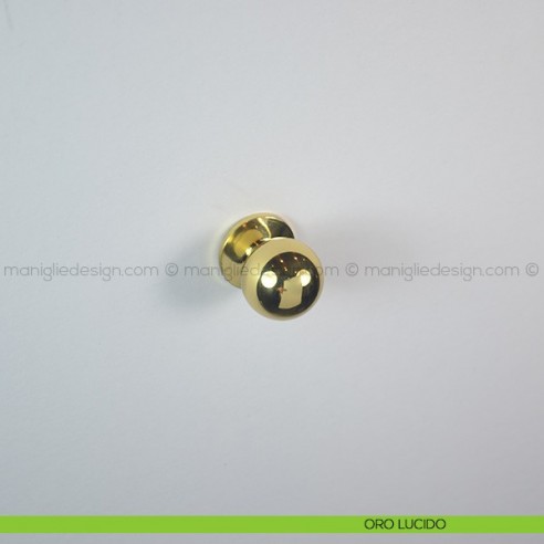 Pomello per mobile Confalonieri LIB0001 oro lucido