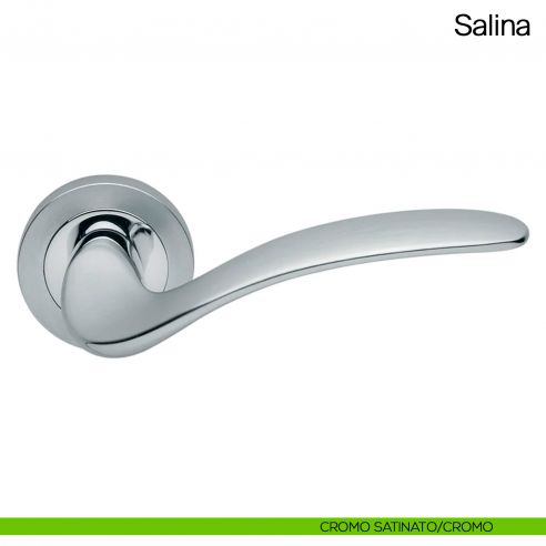 Maniglia per porta Salina Manital cromo satinato - cromo lucido
