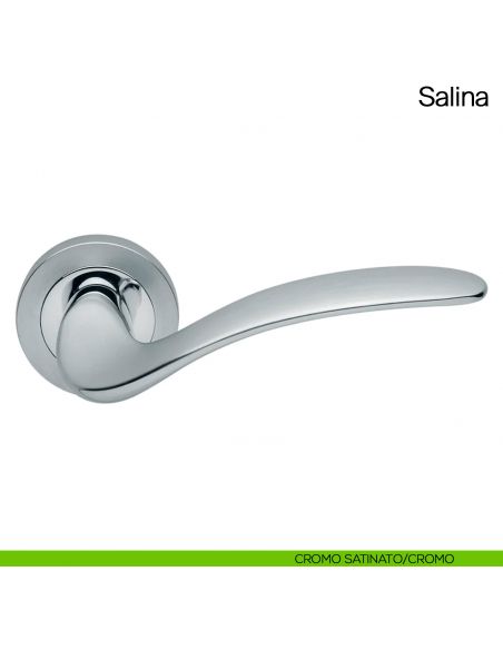 Maniglia per porta Salina Manital cromo satinato - cromo lucido