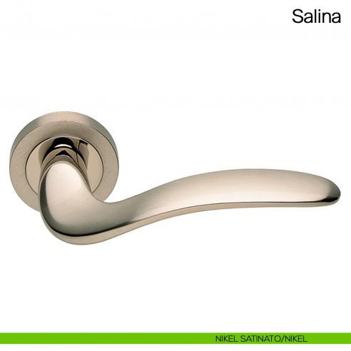 Maniglia per porta Salina Manital nikel satinato/nikel