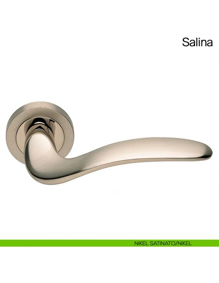 Maniglia per porta Salina Manital nikel satinato/nikel