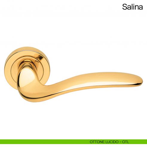 Maniglia per porta Salina Manital ottone lucido