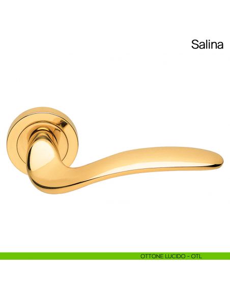 Maniglia per porta Salina Manital ottone lucido