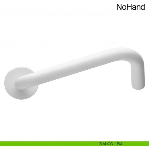 Maniglia per porta NoHand Manital acciaio inox bianco