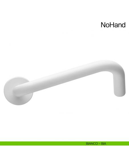 Maniglia per porta NoHand Manital acciaio inox bianco