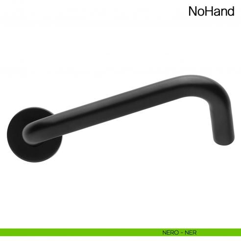 Maniglia per porta NoHand Manital acciaio inox nero