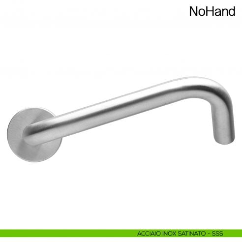 Maniglia per porta NoHand Manital acciaio inox satinato