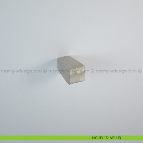 Pomello per mobile Confalonieri LIB0132 nichel 'd' velur