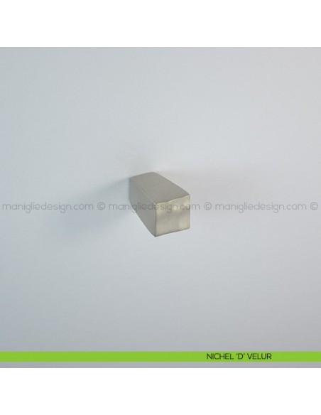 Pomello per mobile Confalonieri LIB0132 nichel 'd' velur