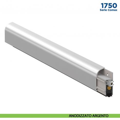 Paraspifferi esterno per porta Comaglio 1750 serie Comax fai da te - anodizzato argento