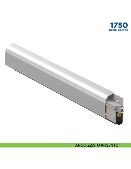 Paraspifferi esterno per porta Comaglio 1750 serie Comax fai da te - anodizzato argento