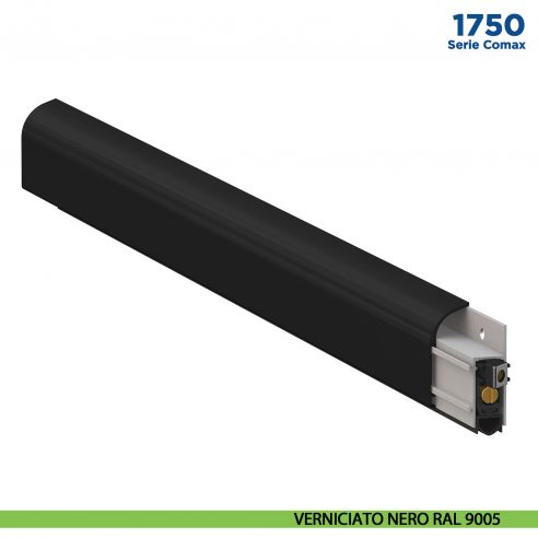 Paraspifferi esterno per porta Comaglio 1750 serie Comax fai da te - verniciato nero RAL 9005