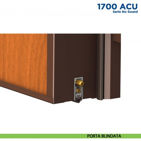 Paraspifferi per porta Comaglio 1703 ACU serie No Sound - applicazione su porta blindata