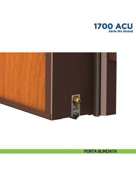 Paraspifferi per porta Comaglio 1703 ACU serie No Sound - applicazione su porta blindata