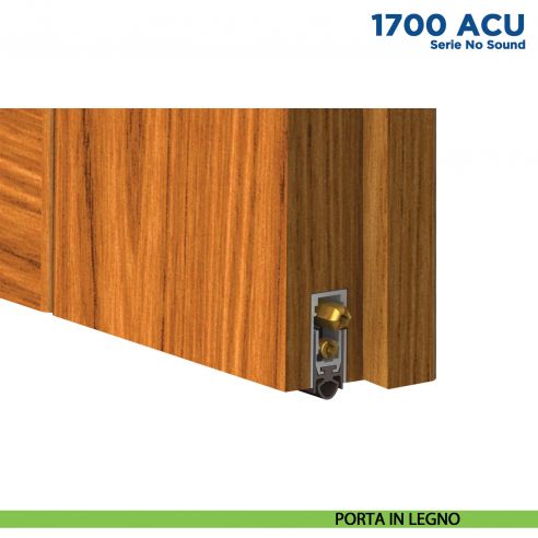 Paraspifferi per porta Comaglio 1703 ACU serie No Sound - applicazione su porta in legno