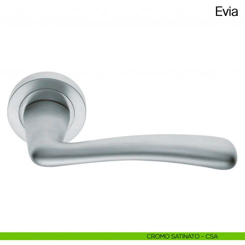 Maniglia per porta Evia Manital cromato satinato