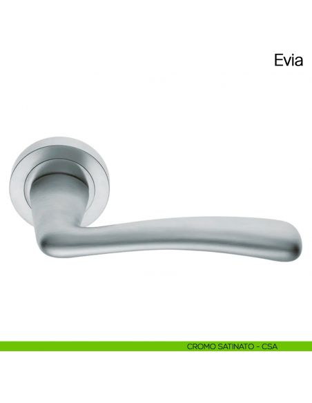 Maniglia per porta Evia Manital cromato satinato