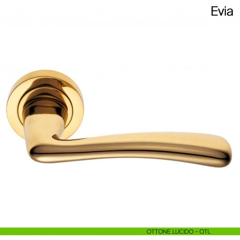 Maniglia per porta Evia Manital ottone lucido