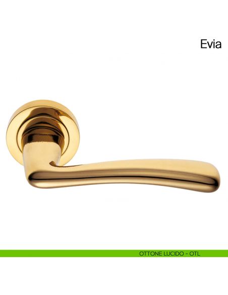 Maniglia per porta Evia Manital ottone lucido