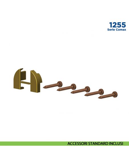 Paraspifferi fisso esterno per porta Comaglio 1255 serie Comax fai da te - accessori standard inclusi
