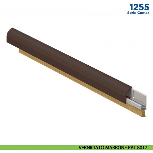 Paraspifferi fisso esterno per porta Comaglio 1255 serie Comax fai da te - verniciato marrone RAL 8017