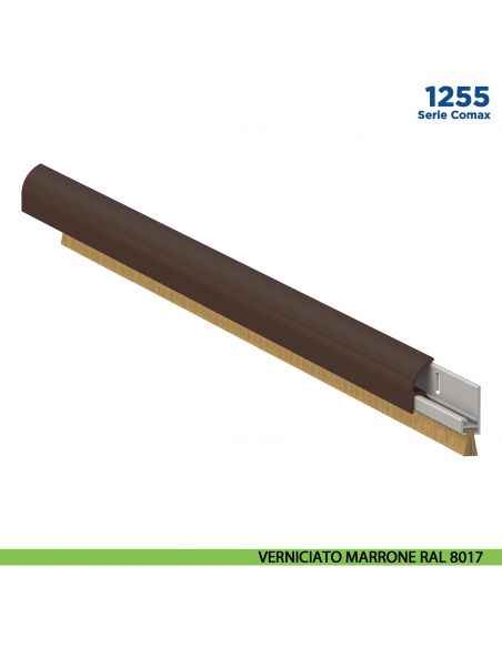 Paraspifferi fisso esterno per porta Comaglio 1255 serie Comax fai da te - verniciato marrone RAL 8017