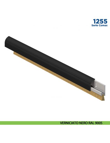 Paraspifferi fisso esterno per porta Comaglio 1255 serie Comax fai da te - verniciato nero RAL 9005