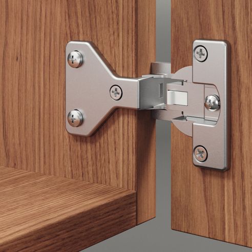 Cerniera per mobile da ufficio Hafele Aximat 100 A per montaggio doppio foro diametro 35 mm