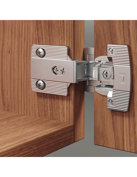 Cerniera Hafele Aximat 300 per mobile da ufficio montaggio ad angolo foro diametro 35 mm