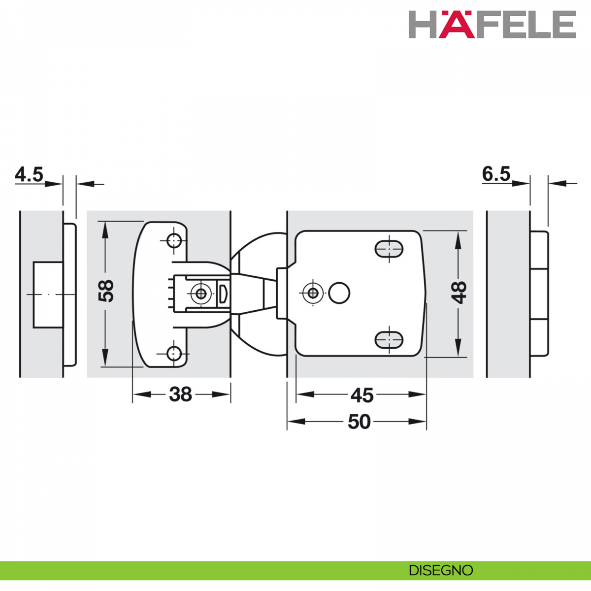 Cerniera A Bandella Diritta - 300 Mm, Nero, Per Porte E Finestre In Legno - Foto 7