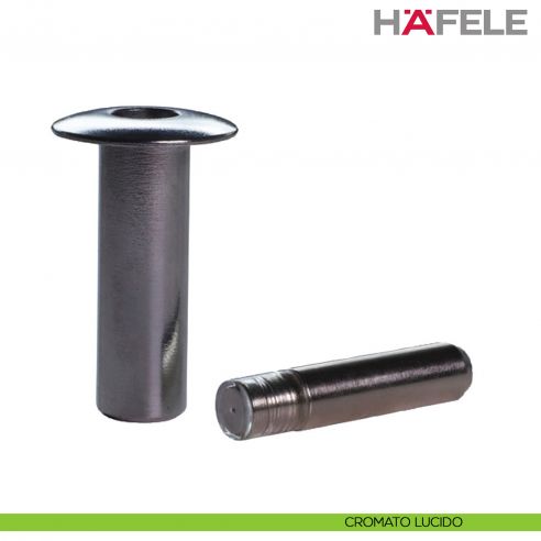 Fermaporta magnetico invisibile a pavimento Hafele - cromato lucido