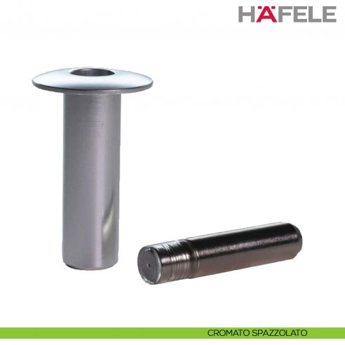 Fermaporta magnetico invisibile a pavimento Hafele - cromato spazzolato