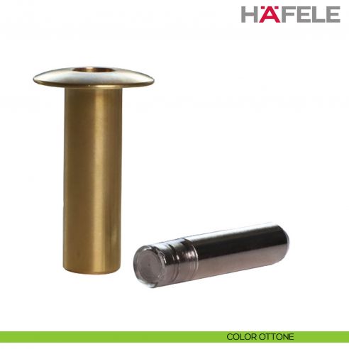 Fermaporta magnetico invisibile a pavimento Hafele - color ottone