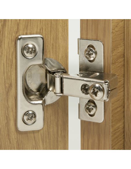 Cerniera a braccio corto Hafele per ante sottili per camper e caravan apertura 95 gradi