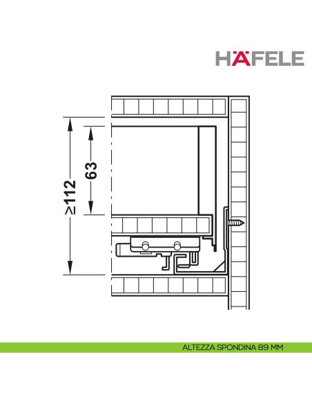 Disegno altezza spondina