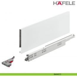 Kit cassetto ammortizzato Hafele Matrix Box Slim A portata 30 kg altezza spondina 128 mm uscita totale Syncro 3D 2
