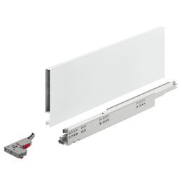 Kit cassetto Push To Open Hafele Matrix Box Slim A portata 30 kg altezza spondina 128 mm uscita totale Syncro 3D